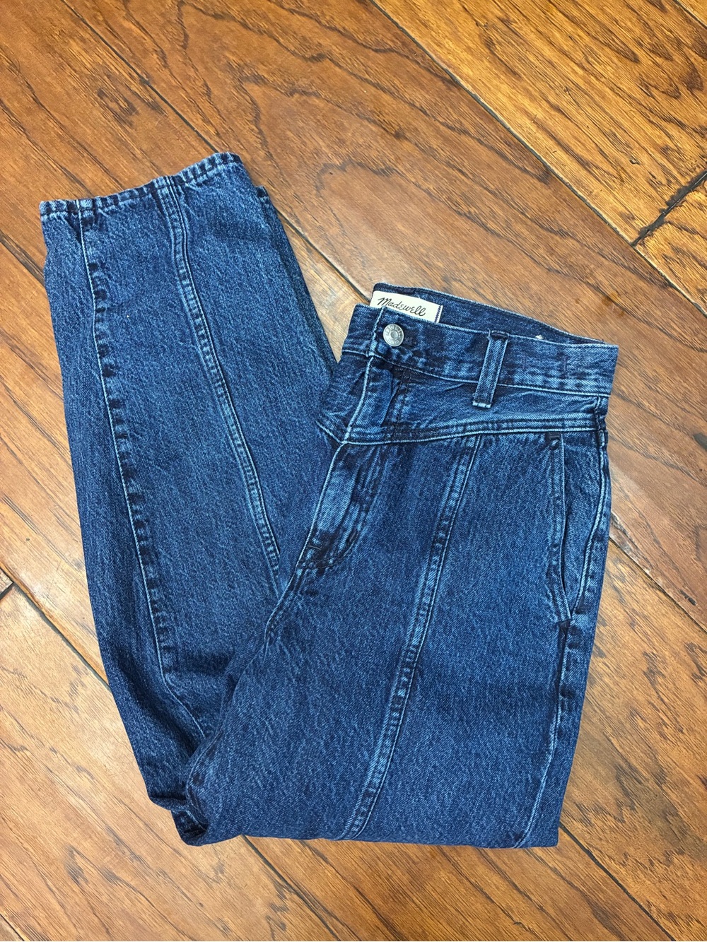 Madewell High-Rise Seamed Balloon Jeans in Sanford Wash Size 25 Vintage Vibe
